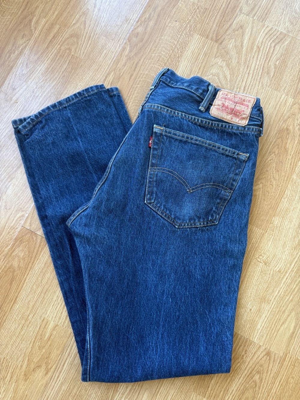 Levi's 501 Men's Dark Blue Straight Jeans
